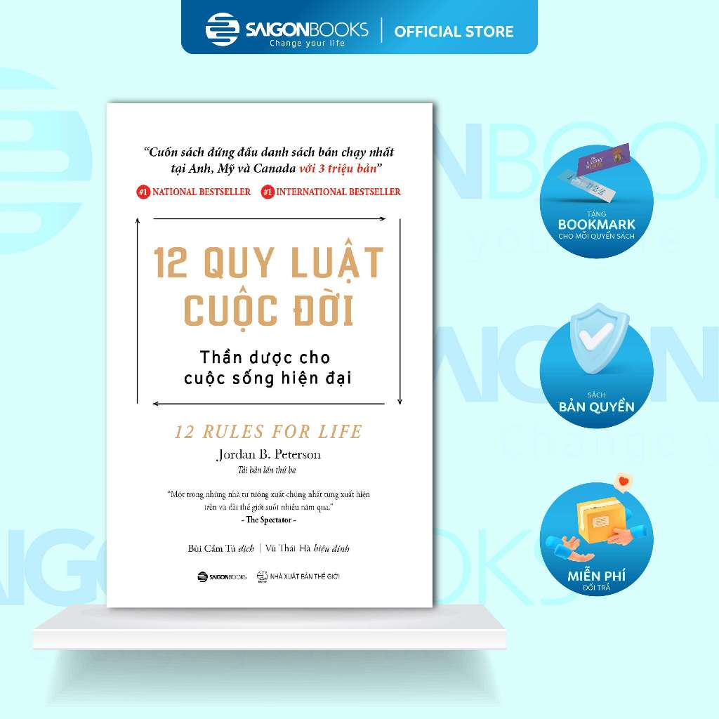 Sách - 12 Quy Luật Cuộc Đời: Thần Dược Cho Cuộc Sống Hiện Đại - Jordan B. Peterson