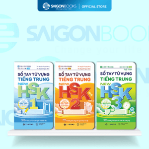 (Đặt Trước) Combo Sổ Tay Từ Vựng Tiếng Trung New HSK 1 + 2 + 3 - Chuẩn Năng Lực Hán Ngữ Mới Đầu Tiên Tại Việt Nam